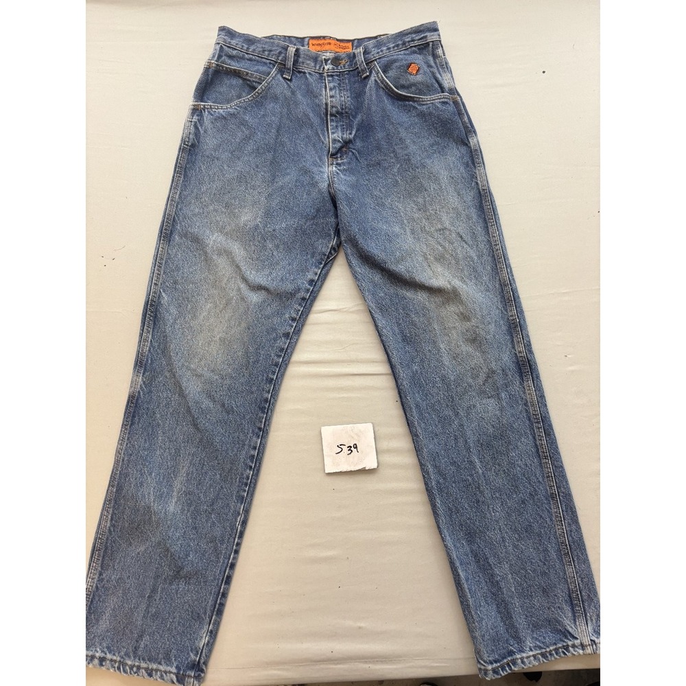 Wrangler FR Riggs Workwear Flame Resistant Denim Jeans Mens 34x34 Blue FR3W050